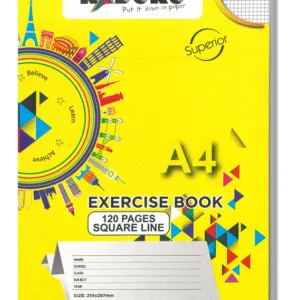 A4 Exercise Book 120pgs Squared