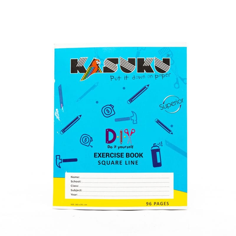 a5-96 A5 Exercise Book 96pgs Squared